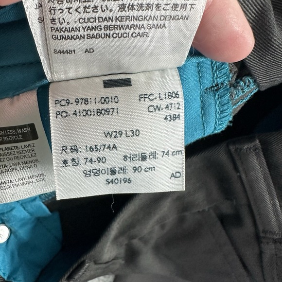 Levi's Sta - Prest Pants Mens 29x30 (Actual 28x24) Dark Gray Slacks Chino Hemmed - Picture 8 of 11